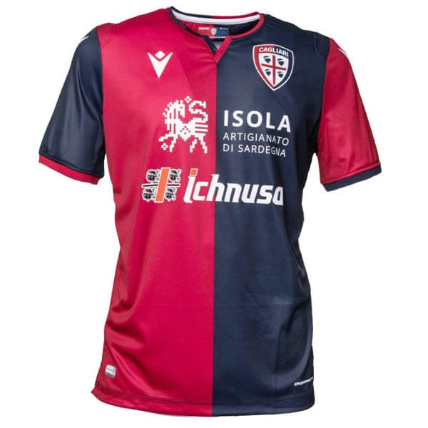 Thailande Maillot Football Cagliari Calcio Domicile 2019-20 Rouge